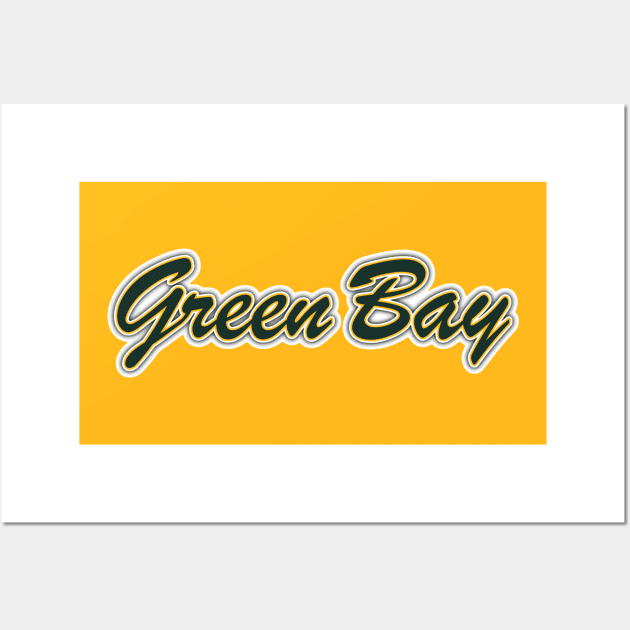 Football Fan of Green Bay Wall Art by gkillerb